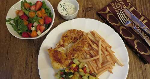 Filet de poisson en croûte dorée + 