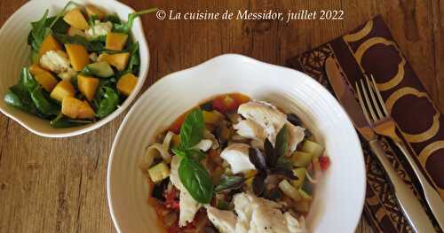 Filets de poisson sur ratatouille vite prête +