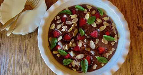 Tarte menteuse aux fraises et au chocolat, bis +