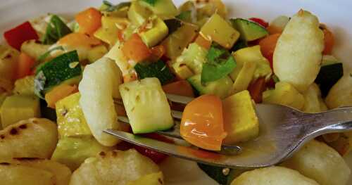 Gnocchis craquants aux légumes de septembre +