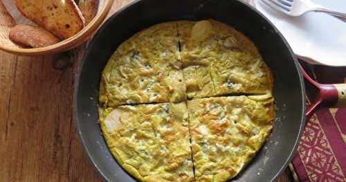 Crêpette de sarrasin aux pommes et au bleu + 