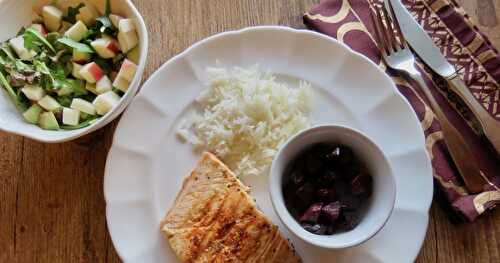 Filet de saumon aux deux moutardes et au miel + 