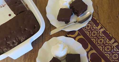 Brownies légers et faciles, sauce au cacao + 
