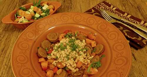 Couscous perlé aux saucisses italiennes +