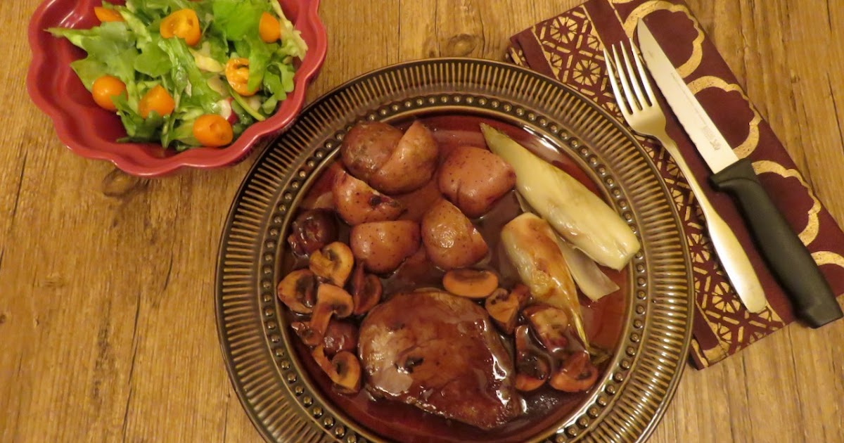 Médaillons de boeuf, sauce aux champignons et au porto + 