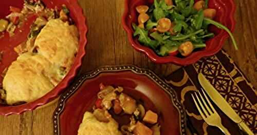 Pâté au poulet, croûte au cheddar, version 2 + 