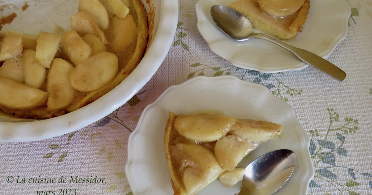 Tarte aux pommes sur pâte soufflée +