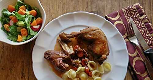 Coq au vin rouge hyper savoureux + 