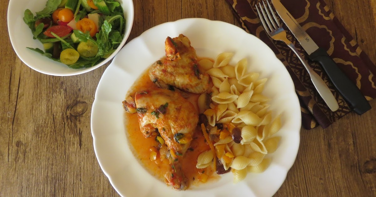 Poulet en sauce, façon Méditerranée + 