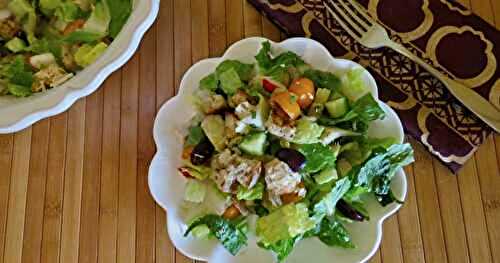 Vacances en cuisine 11 - Salade repas au poulet + 