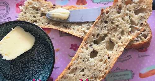 Baguettes aux graines et au levain liquide