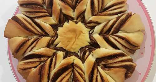 Brioche flocon à la pâte à tartiner