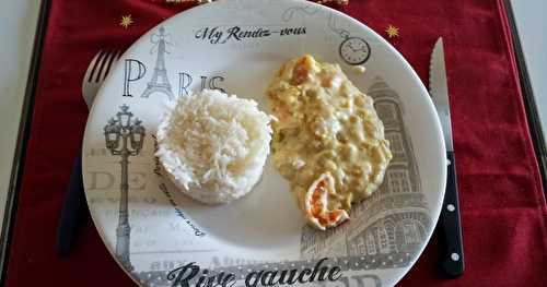 Cassolette de crevettes et poireaux