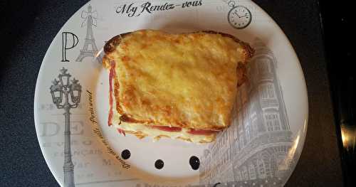 Croque monsieur maison au four