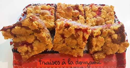 Crumb cake aux fraises