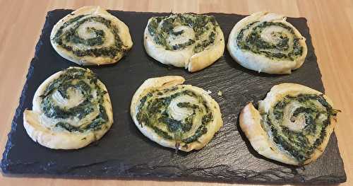 Escargots feuilletés épinards-ricotta-parmesan