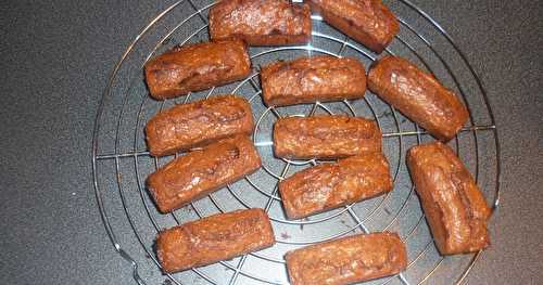 Financiers à la noisette et au chocolat