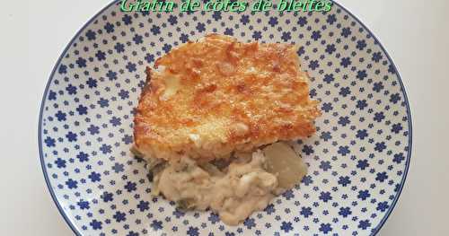 Gratin de côtes de blettes