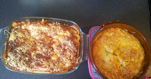 Lasagnes au thon, aux légumes et à la pâte de curry vert