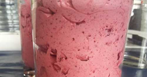 Mousse aux fruits rouges sans oeufs