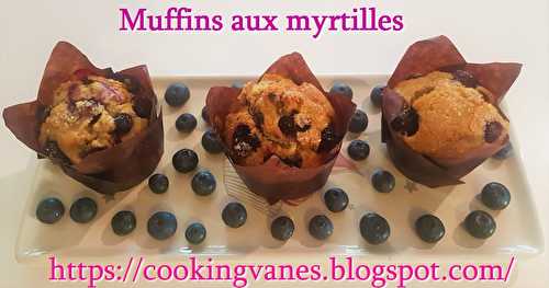 Muffins aux myrtilles ultra moelleux