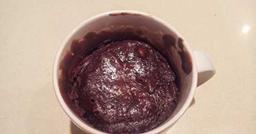 Mugcake au chocolat sans oeufs