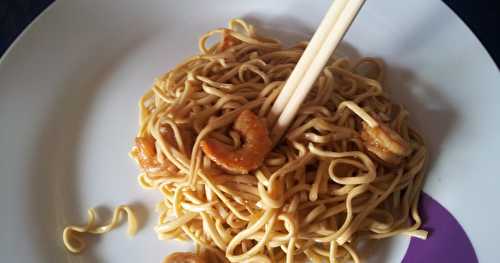 Noodles aux crevettes