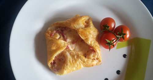 Paniers au chèvre et aux lardons