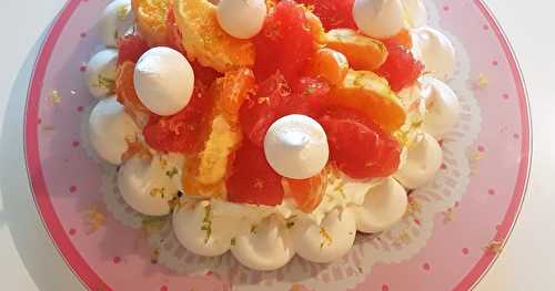 Pavlova aux agrumes 