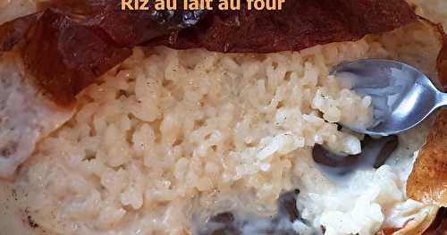 Riz au lait au four