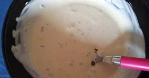 Sauce crème fraîche  et ciboulette