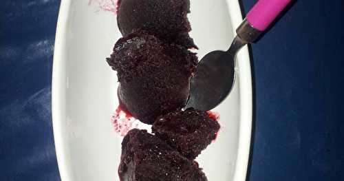 Sorbet aux fruits rouges