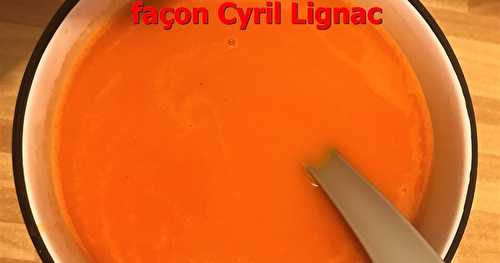 Soupe de tomates aux vermicelles façon Cyril Lignac