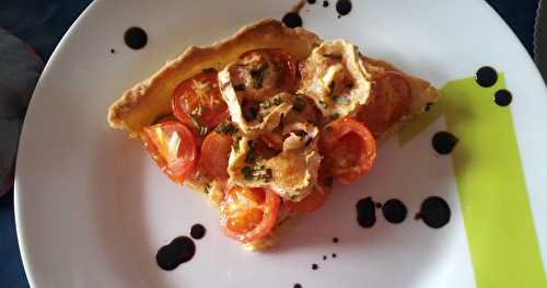 Tarte aux petites tomates cerises et au chèvre