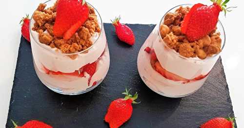 Verrines mascarpone-fraises