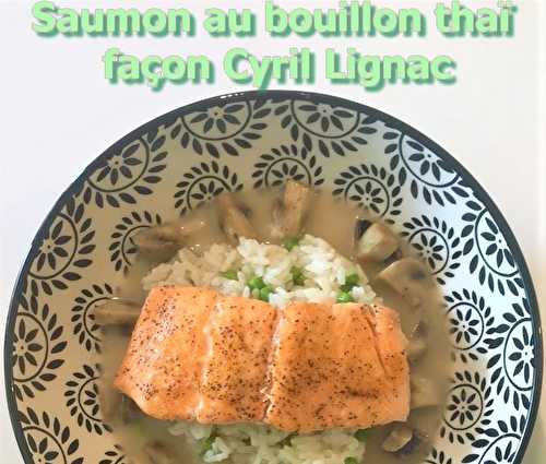 Saumon bouillon thaï façon Cyril Lignac