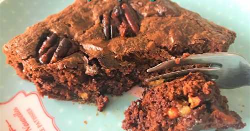 Brownie aux noix de pécan caramélisées façon Cyril Lignac