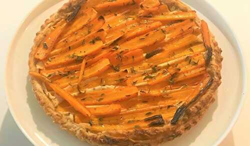 Tarte feuilletée aux carottes