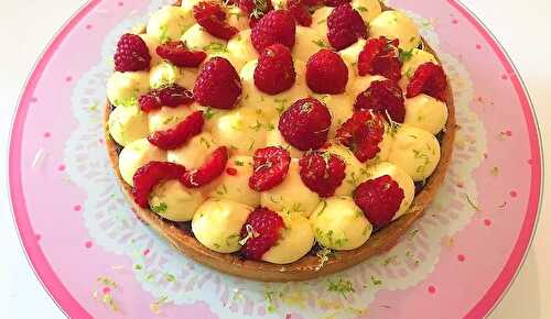 Tarte citron-framboise