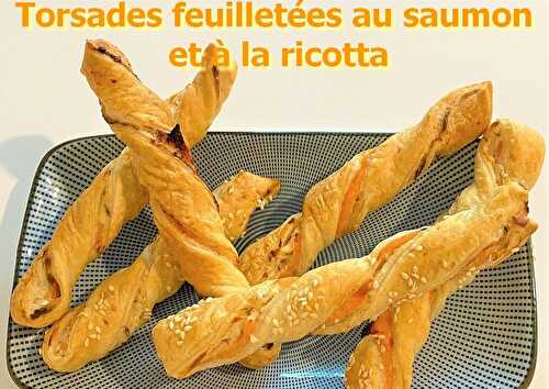 Torsades feuilletées au saumon et à la ricotta