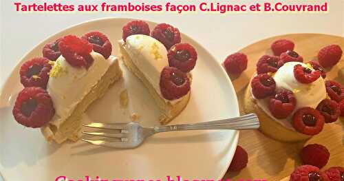 Tartelettes aux framboises façon Cyril Lignac et Benoît Couvrand