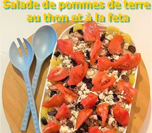 Salade de pommes de terre au thon et à la feta