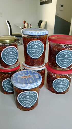 Confiture de figues aux noix