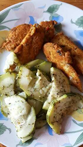 AIGUILLETTE DE POULET ET COURGETTES (thermomix)