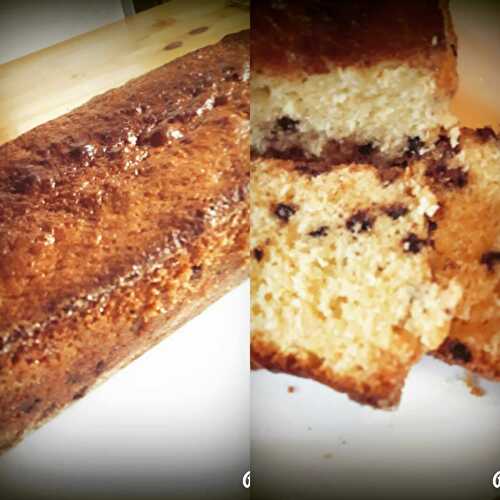 CAKE AU YAOURTH NOIX DE COCO ET PEPITES CHOCO