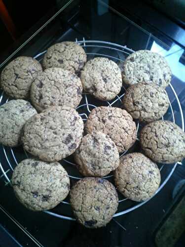 COOKIES  AUX PEPITES DE CHOCOLATS  (avec et sans thermomix)