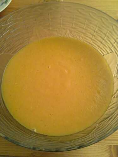 Soupe à la courge butternut ( thermomix)