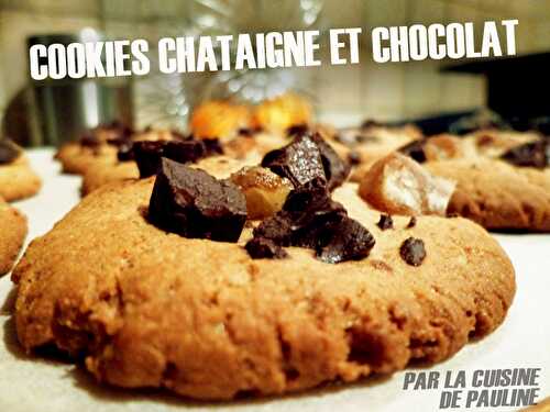 Cookies châtaigne et chocolat