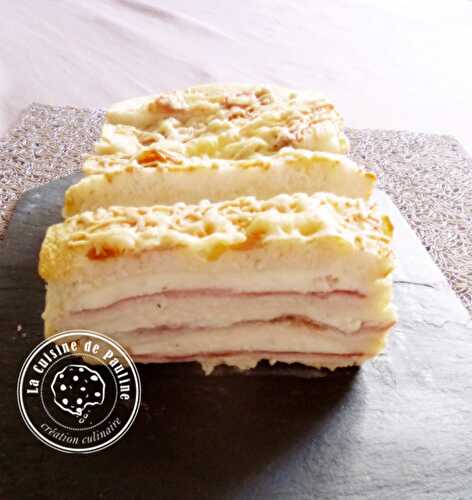 Croque cake jambon