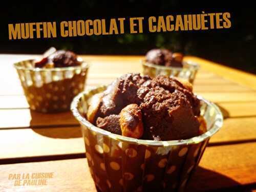 Muffin chocolat et cacahuètes